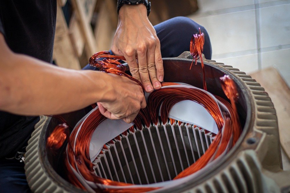 Copper,Coil,Winding,Procedure,50,Hp